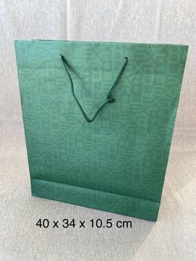 Authentic Rolex | Green Monogram Logo Pattern Shopping Bag Gift Storage Large